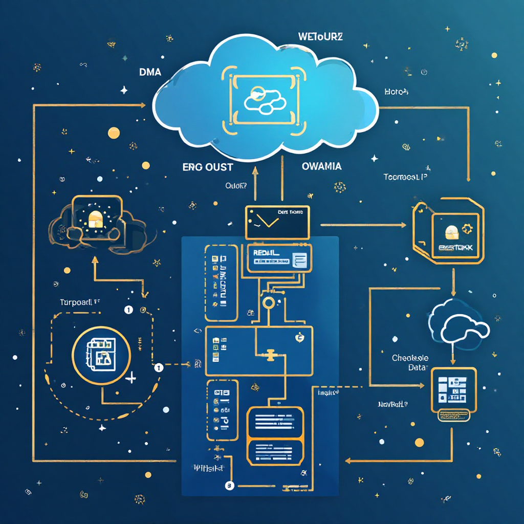 클라우드 기반 데이터 흐름 다이어그램