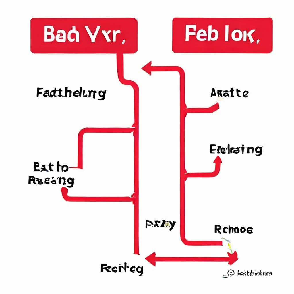 흐름도에서 실패한 배치 작업이 빨간색 X 표시에서 멈추고 재시도 단계로 되돌아가지 않는 모습입니다.