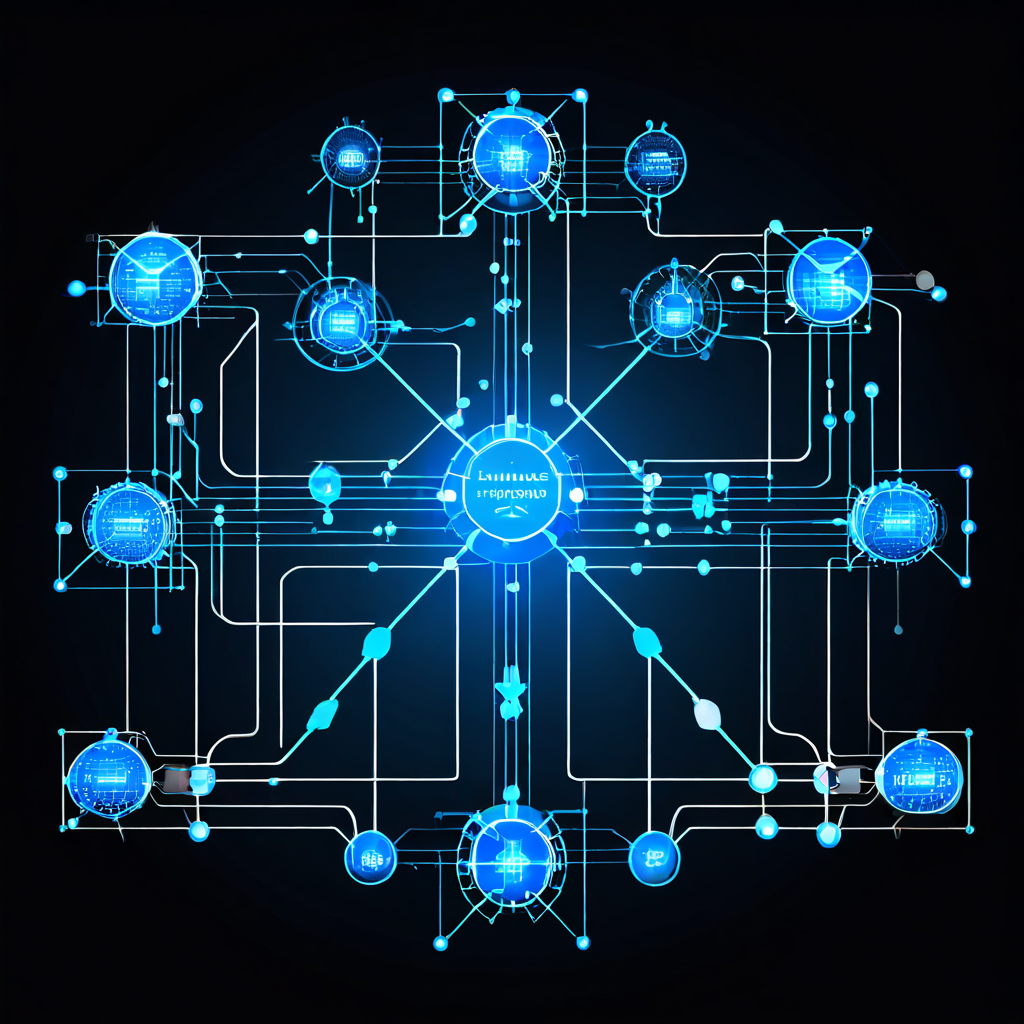 여러 개의 병렬 블록체인이 중앙 허브인 XCMP를 통해 메시지를 교환하며 상호 연결되는 크로스체인 커뮤니케이션의 핵심 메커니즘을 도식화한 네트워크 구성도입니다.