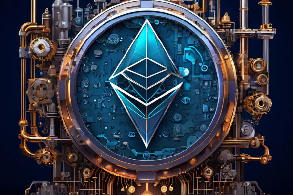 이더리움 경제 모델의 근본적인 재설계를 복잡한 엔진 업그레이드로 표현한 이미지로, 단순한 가스비 조절이 아닌 체계적인 프로토콜 변화를 상징합니다.