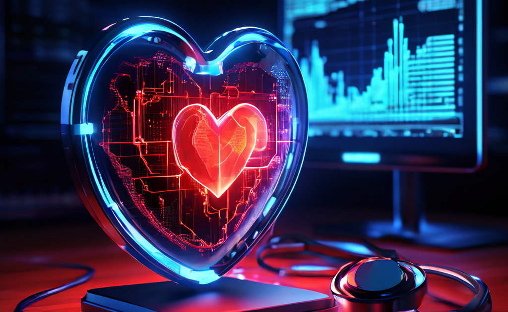 디지털 청진기가 서버의 핵심부에서 느리게 깜빡이는 데이터 맥박을 진단하며 건강 상태를 점검하는 첨단 IT 인프라 모니터링 개념을 시각화한 이미지입니다.