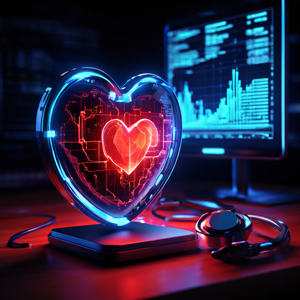 디지털 청진기가 서버의 핵심부에서 느리게 깜빡이는 데이터 맥박을 진단하며 건강 상태를 점검하는 첨단 IT 인프라 모니터링 개념을 시각화한 이미지입니다.