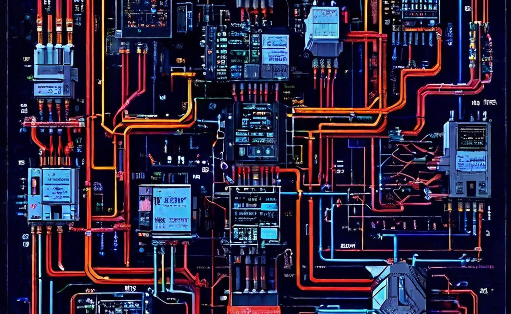 이더리움 네트워크의 복잡한 상호작용을 시각화한 이미지로, 네트워크 수요, 채굴자 수수료, ETH 가격이 표기된 기어들이 급격하게 변동하며 단순한 데이터 정체가 아닌 역동적인 경제적 메커니즘을 설명합니다.