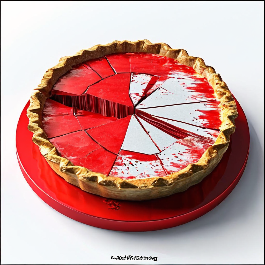 기존 스테이킹 자산의 유동성 부족 위험을 경고하는 3D 파이 차트로, 갈라지고 건조한 형태와 함께 유동 자산이 제로인 구역에 빨간 경고 아이콘이 표시되어 있습니다.