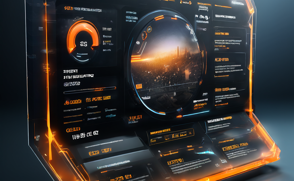 Abstract digital concept showing settled bet history within a secure online account interface, with layered data paths and...