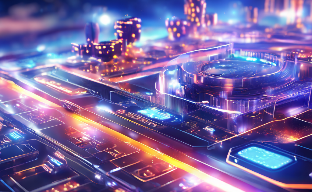 Abstract digital search interface with glowing data paths and layered secure service flow representing the starting point of...