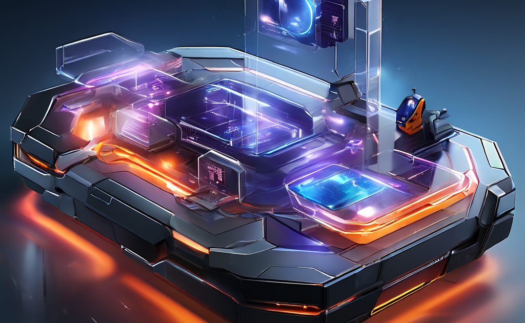 Digital interface showing a mobile gaming data table where the sort option has vanished, with layered glow and data paths.
