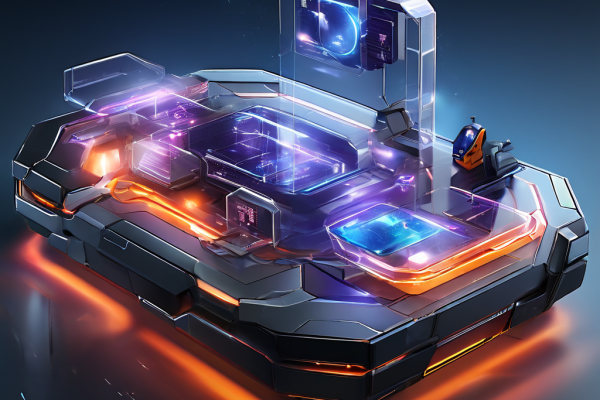 Digital interface showing a mobile gaming data table where the sort option has vanished, with layered glow and data paths.