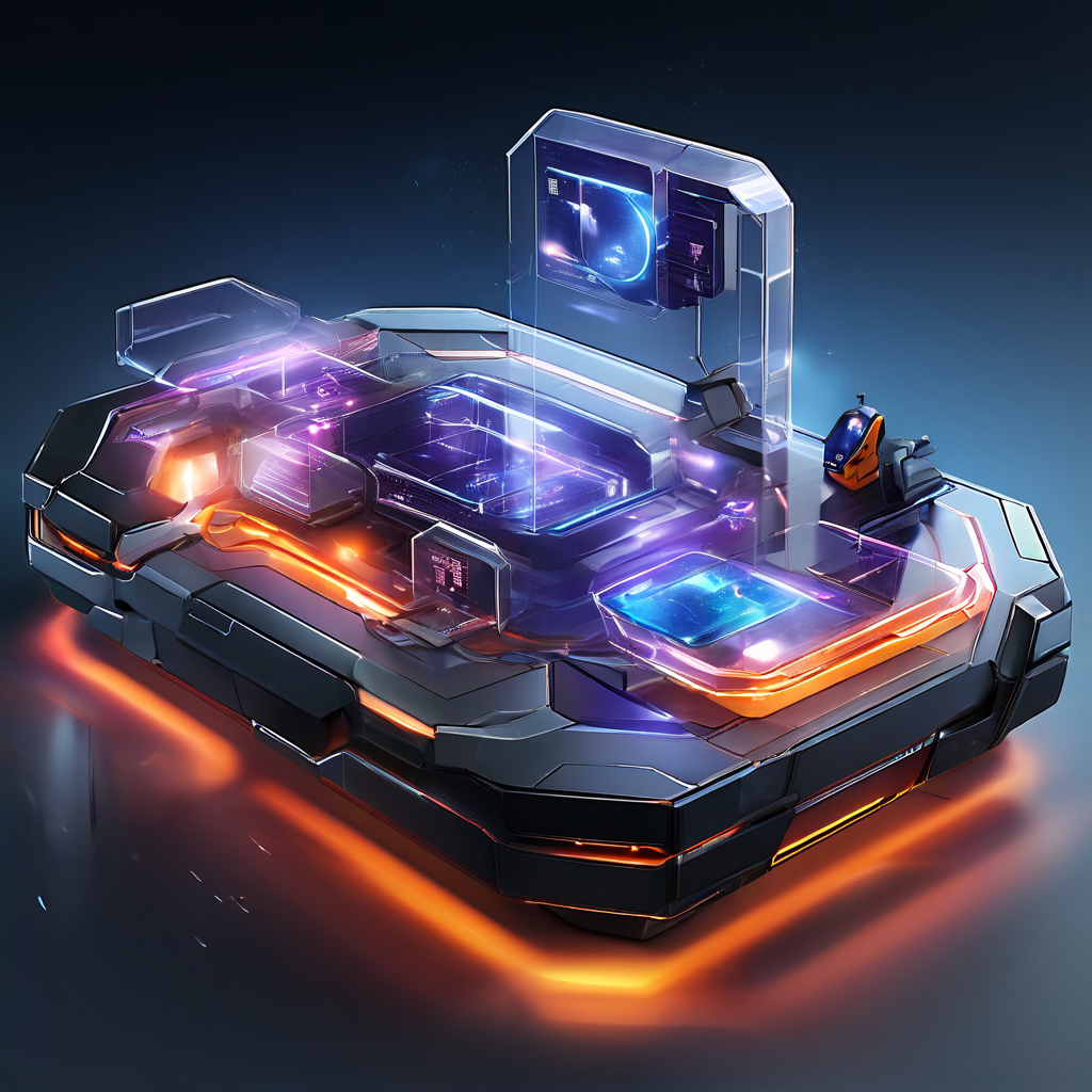 Digital interface showing a mobile gaming data table where the sort option has vanished, with layered glow and data paths.